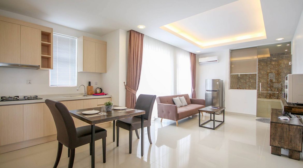 Modern One Bedroom Service Apartment for Rent near TK Avenue (2)